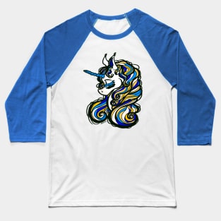 LA Football Unicorn Baseball T-Shirt